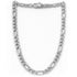 Figaro Kette Herren Edelstahl Silber 60 cm – Nahaufnahme mit glänzenden Gliedern